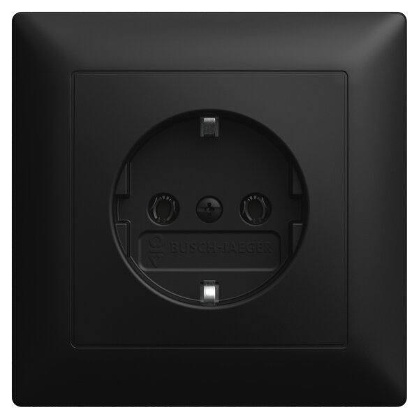 BUSCH JAEGER BJ 20 EUJ-915 SCHUKO® Unterputz-Steckdose Vollplatte Busch-balance® SI