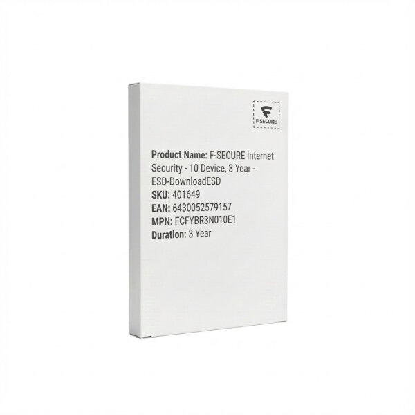 F-SECURE Internet Security - 10 Device, 3 Year - ESD-Download