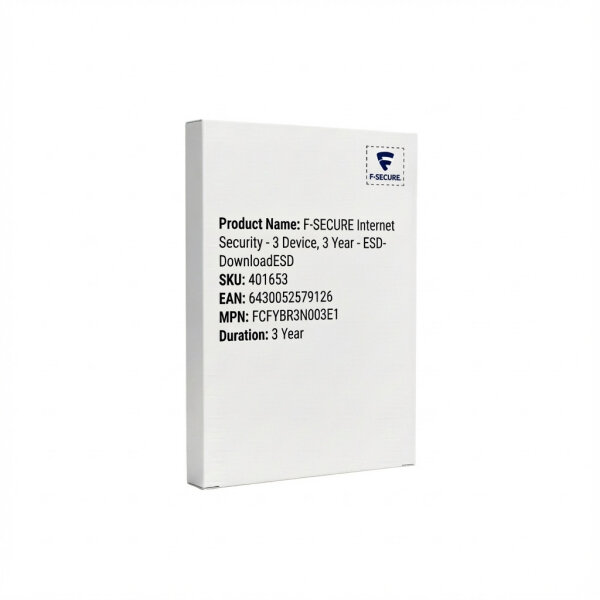 F-SECURE Internet Security - 3 Device, 3 Year - ESD-Download