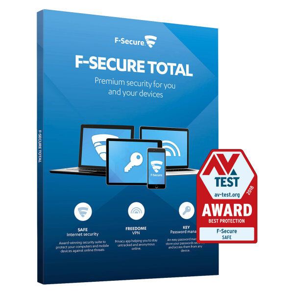 F-SECURE Total Security - 5 Devices, 1 Year - ESD-Download