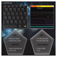 Captiva Notebook Highend Gaming R95-065GE 32GB/1TB SSD RTX5080 Win 11