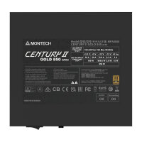 850W Montech CENTURY II 850 (silber, 1x 12-Pin High Power GPU, 4x PCIe, Kabelmanagement, 850 Watt)