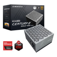 1050W Montech CENTURY II 1050 (silber, 1x 12-Pin High Power GPU, 6x PCIe, Kabelmanagement, 1050 Watt)