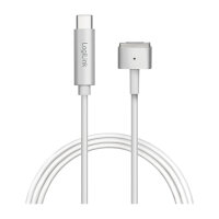Logilink USB-C Ladekabel zu Apple Mag Safe 2charg. 1,8m,silb