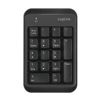 Logilink Keypad Bluetooth, mit 17 Tasten, V5.1, schwarz
