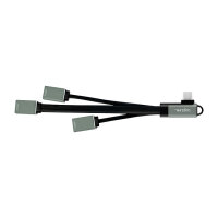 Logilink USB-HUB 3-Port,2xUSB2.0AF + 1xUSB3.0AF,gewink.Steck