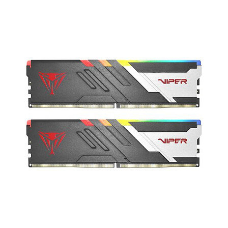 Patriot DIMM 32 GB 6400 (2x 16 GB) Dual-Kit (schwarz, PVVR532G640C32K, Viper Venom RGB, INTEL XMP)