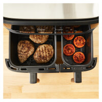 Dual Easy Fry & Grill EY905B, Heißluftfritteuse, 8,3 l, Doppel, Grau, Berührung, Eigenständig
