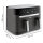 Dual Easy Fry & Grill EY905B, Heißluftfritteuse, 8,3 l, Doppel, Grau, Berührung, Eigenständig
