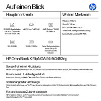 HP OmniBook X Flip 14" 3k Touchscreen Ryzen AI 5 340 16GB/512GB SSD Windows 11 Home