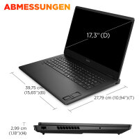HP OMEN Gaming Laptop 17,3" QHD IPS Ryzen AI 9 365 32GB/1TB RTX 5060 240Hz nOS 17-db1495ng