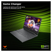HP Victus Gaming Laptop 15,6" FHD 144Hz IPS R7-7445H 16GB/512GB RTX4050 kein Betriebssystem 15-fb3470ng