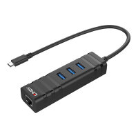 LINDY USB 3.1 Hub & Gigabit Ethernet Adapter USB Typ C