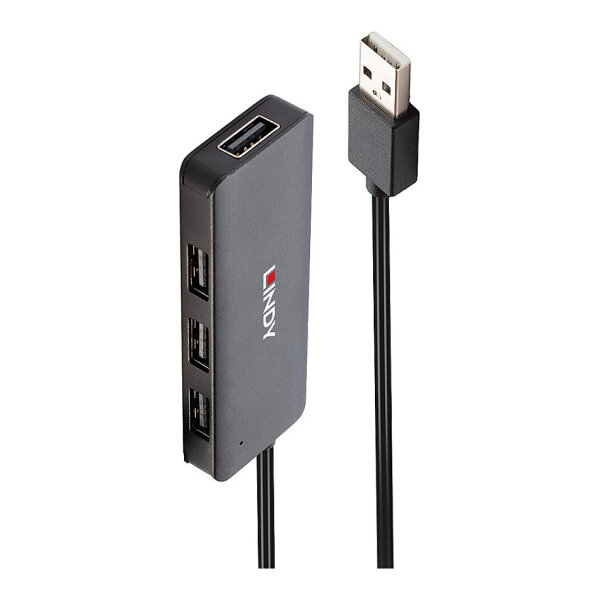 LINDY USB 2.0 Hub 4 Port ohne Netzteil