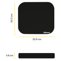 Fellowes Mauspad Premium 20,32x22,86cm schwarz