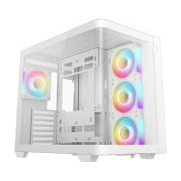DeepCool CG530U 4F WH ATX Curved Glass Panoramic Case White