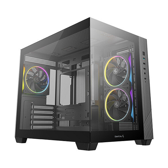 DeepCool CG330 3F Micro ATX Mini ITX ARGB Glas black