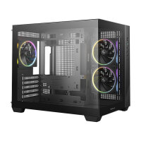 DeepCool CG330 3F Micro ATX Mini ITX ARGB Glas black