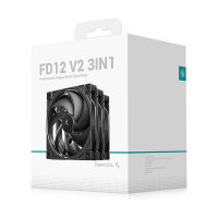 K COOLER DeepCool FD12 V2 120mm PC Gehäuselüfter PWM black