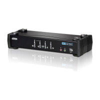 DATA KVM Desktop Switch 4-Port USB DVI KVM Switch with...