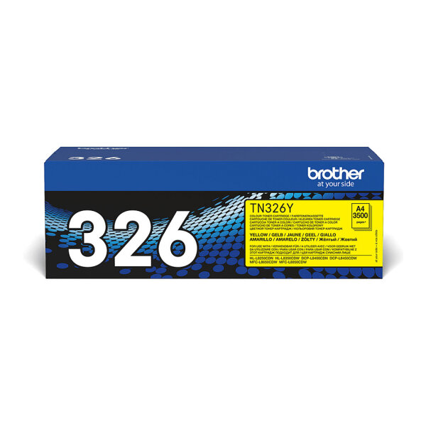 Brother Toner TN-326Y Gelb bis zu 3.500 Seiten nach ISO 19798