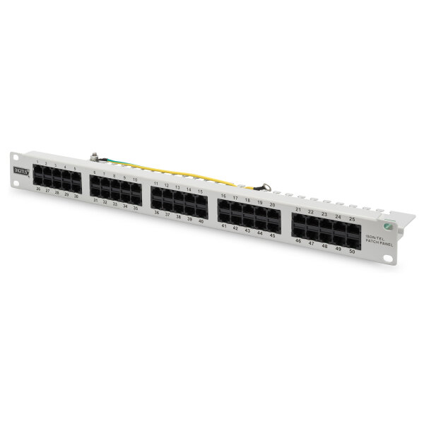 DIGITUS Patchpanel 1HE 50-Port Cat3 ungeschirmt ISDN