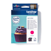 Brother Tinte LC-123M Magenta bis zu 600 Seiten nach ISO/IEC 24711