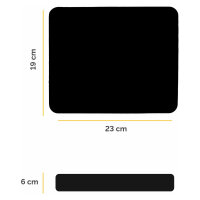 Mauspad Standard schwarz 5mm