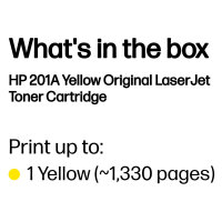 HP Toner 201A CF402A Gelb bis zu 1.330 Seiten ISO/IEC 19798