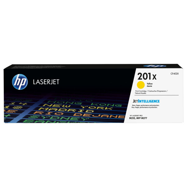 HP Toner 201X CF402X Gelb bis zu 2.300 Seiten