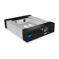 Wechselrahmen, 1x 3,5"/2,5" SATA/SAS HDD zu 1x SATA Host in 5,25" Einbauschacht, unterstützt SATA III 6 Gbit/s ICY BOX