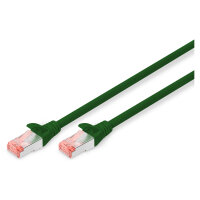 DIGITUS Patchkabel Cat6 S/FTP 2xRJ45 0.5m grün...