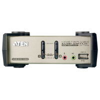 DATA KVM Desktop Switch 2-Port USB - PS/2 VGA KVM Switch...
