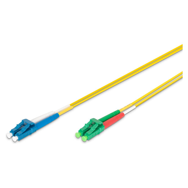 DIGITUS LWL Patchkabel LC(APC)-> LC 2m Singlemode Duplex OS2
