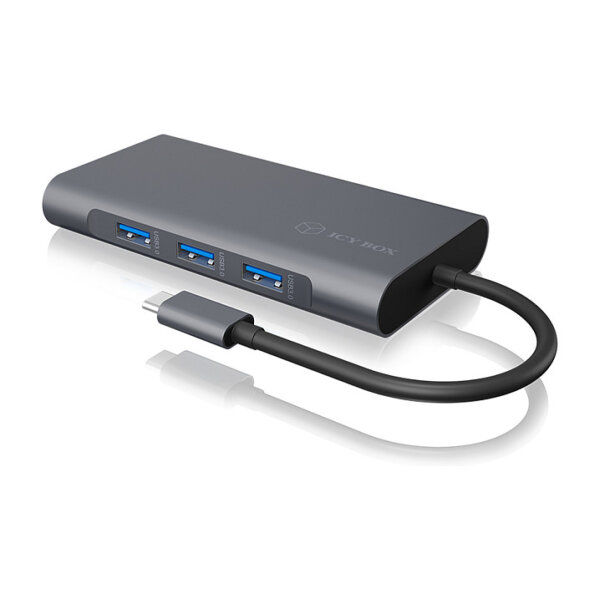 ICY BOX IB-DK4040-CPD USB-C 10-in-1 PD 100W DockingStation