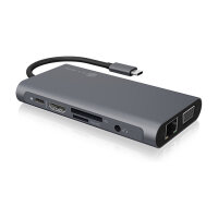 ICY BOX IB-DK4040-CPD USB-C 10-in-1 PD 100W DockingStation