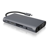 ICY BOX IB-DK4040-CPD USB-C 10-in-1 PD 100W DockingStation