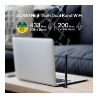 TP-LINK Archer T2U Plus - AC600 High Gain Dual Band Wi-Fi USB Adapter