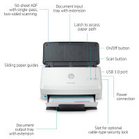 HP Scanjet Pro 2000 s2 Dokumentenscanner 35 S./Min. USB 3.0 ADF Duplex