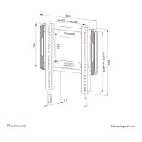 Wandhalterung für 24-55" Bildschirme 45KG WL30-550BL12 Neomounts