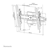 Select TV-Säulenhalterung neigbar für 40-75 50KG Black Neomounts