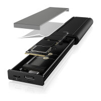 ICY BOX IB-1807MT-C31 Externes USB-C 3.2 Gehäuse für M.2 NVMe SSD mit Schreibschutz