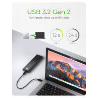 ICY BOX IB-1807MT-C31 Externes USB-C 3.2 Gehäuse für M.2 NVMe SSD mit Schreibschutz