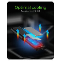 ICY BOX IB-1807MT-C31 Externes USB-C 3.2 Gehäuse für M.2 NVMe SSD mit Schreibschutz