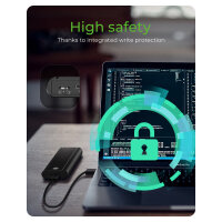 ICY BOX IB-1807MT-C31 Externes USB-C 3.2 Gehäuse für M.2 NVMe SSD mit Schreibschutz
