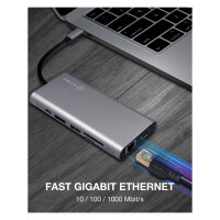 ICY BOX IB-DK4050-CPD USB-C 12-in-1 PD 100W DockingStation