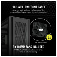 Corsair 7000D Airflow Black Full Tower Gaming Gehäuse mit Glas Seitenfenster