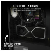 Corsair 7000D Airflow Black Full Tower Gaming Gehäuse mit Glas Seitenfenster