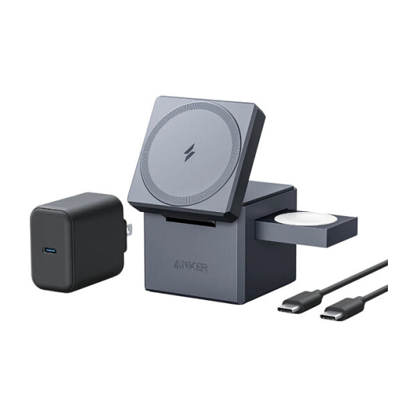 Anker 3-in-1 Charge Cube MagSafe All-in-One-Ladelösung Apple 15W grey