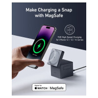 Anker 3-in-1 Charge Cube MagSafe All-in-One-Ladelösung Apple 15W grey